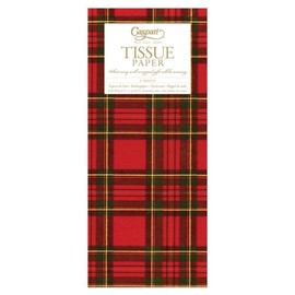 Caspari Royal Plaid Tissue Paper - 16 Sheets Included