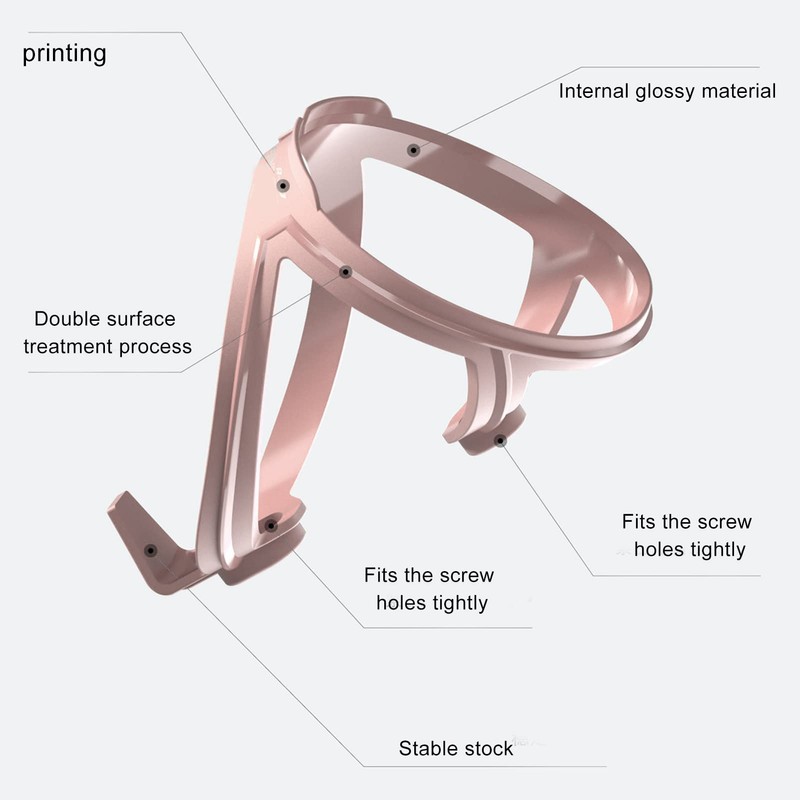 Bicycle Water Bottle Cage Aerodynamic Bicycle Bottle Holder Outdoor Pink