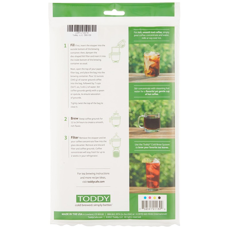 Toddy - THMPF20 Toddy Paper Filter Bags, Home Model Filters,