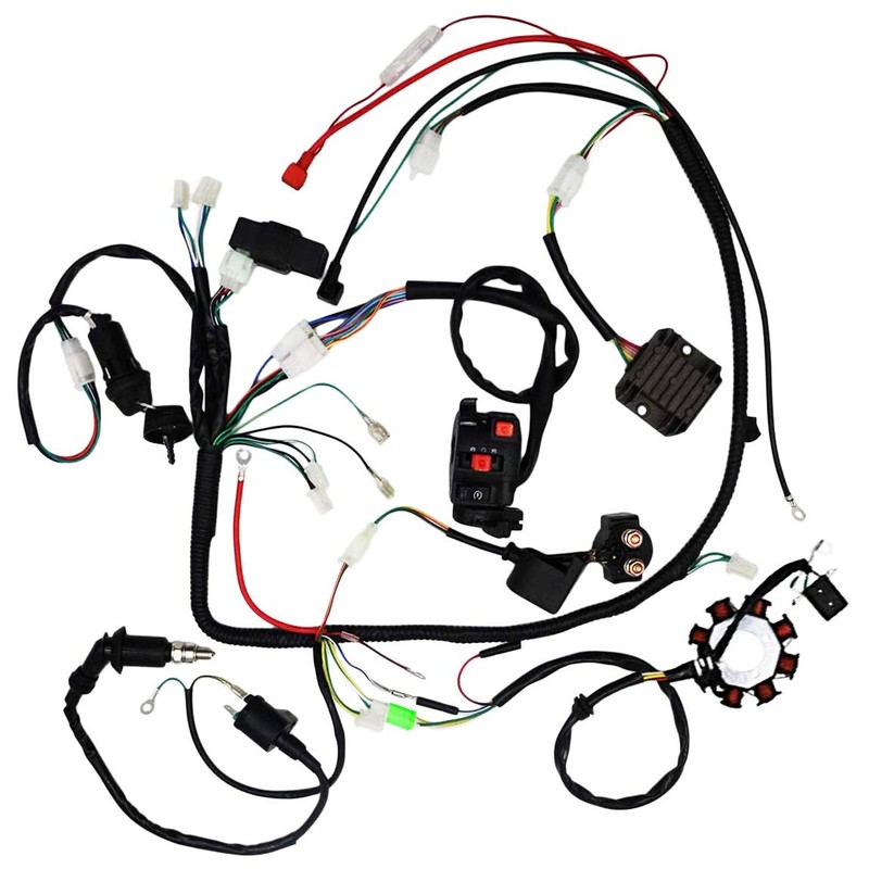 Complete Wiring Harness Kit with Electrics for ATV Quad 4