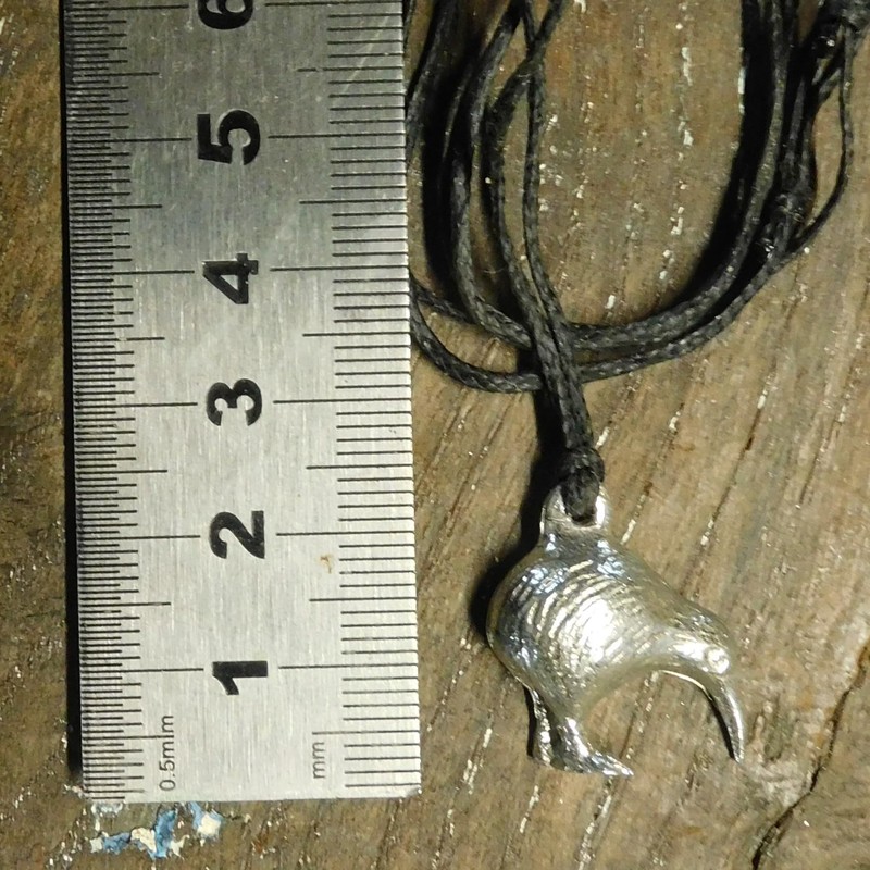 White Cloud Kiwi New Zealand Pendant Hand Cast by William
