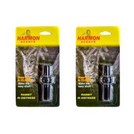Harmon Scents 2 Harmon Scent Predator Coyote Bobcat Mid Range Cottontail Rabbit Distress Calls