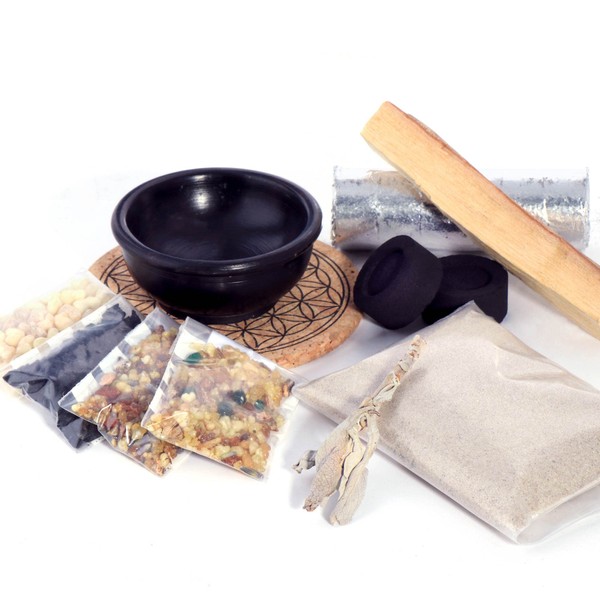 NKlaus 10 pcs all inclusive incense herb smoking set 1A