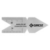 Groz 60-Degree Center Gauge | US Standard | Flat Gauge