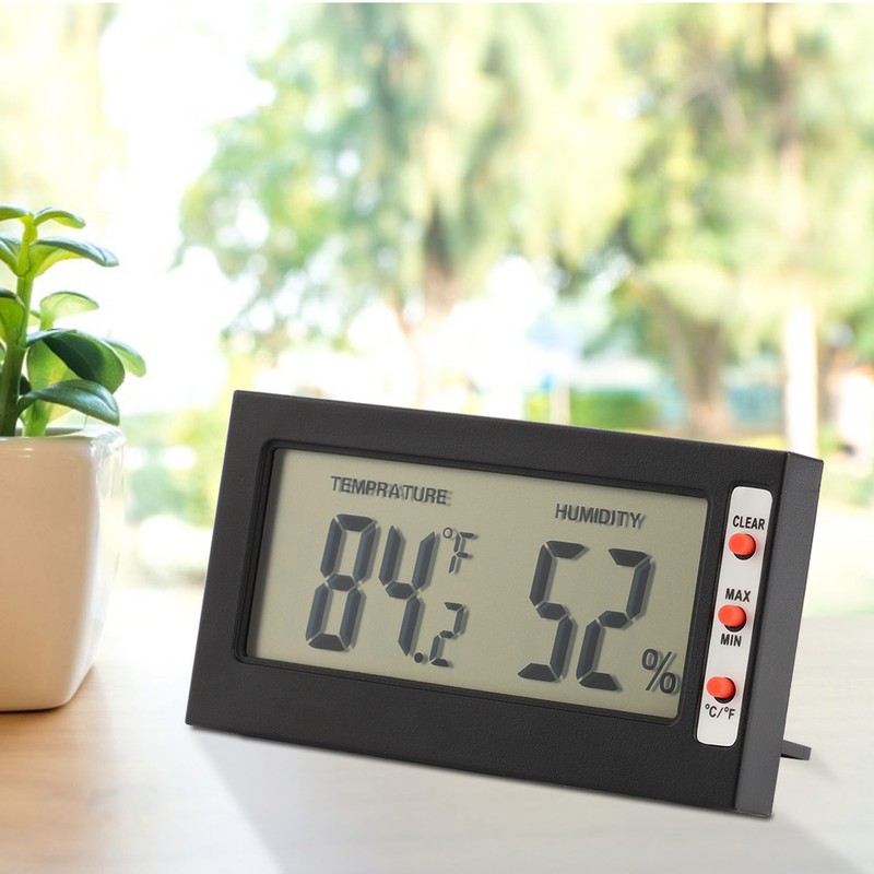 Digital Hygrometer Indoor Thermometer Humidity Monitor Gauge 2-in-1 Monitor