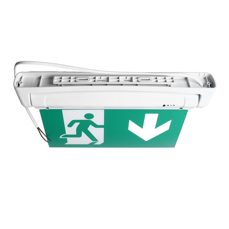 Exit Sign LED Battery Powered Emergency Safety Facilities Acrylic ABS