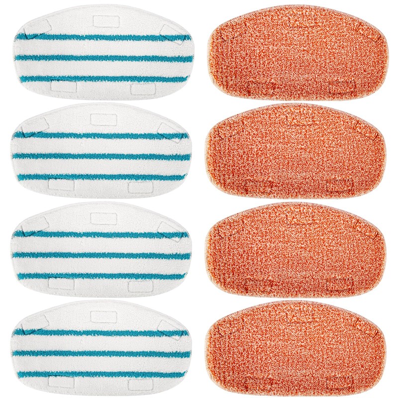 MXZONE 8 Pack Steam Mop Replacement Pads Compatible with PurSteam