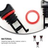3pcs Kayak Scupper Plugs Boat Drain Plugs Kit Thread Bung