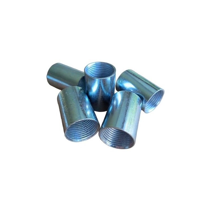 20MM Galvanised Conduit Strigth Coupler - Pack of 5