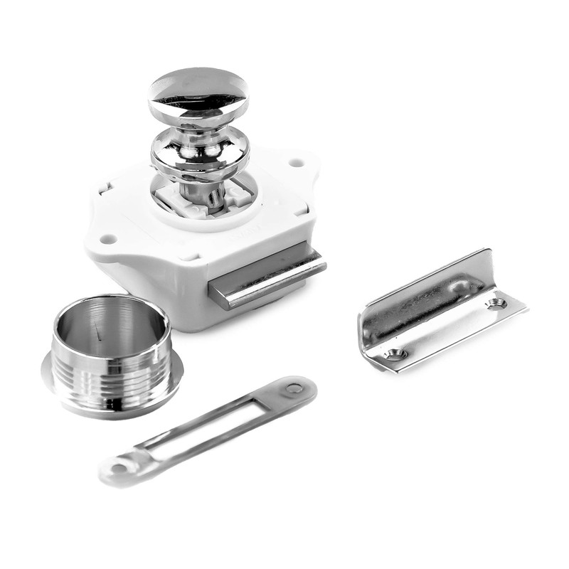 Five Oceans Stainless Steel Keyless Push Button Latch (Pair) FO-92-M2