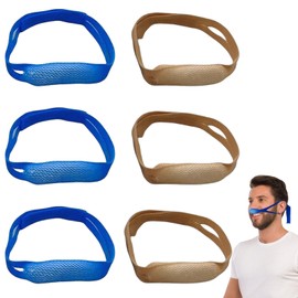 Pack of 6 Nose Splints Nose Bandage with Ear Loops Elasticity Nose Tamponade with Cotton Core, Adapts to Different Nose Shapes (Blue, Skin Colour)