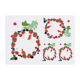 Azeeda 4 x 'Köstliche Sommerfrüchte' Temporäre Tattoos - Wasserfest, Hautfreundlich & Ungiftig · Transfers in Verschiedenen Größen (TO00076604)