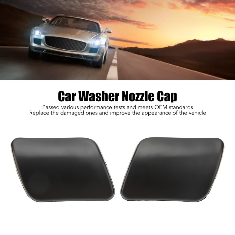 Front Bumper Headlight Washer Cover Nozzle Cap Left Right Side