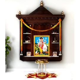 zig zag Lord Dattatreya | Dattaguru Photo Frame For Wall / Table ( 7x9 inches, Acrylic Glass) Golden