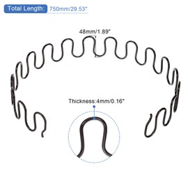 QUARKZMAN 4Sets Polsterfederersatz-Kits, 29,53" Hängende Kissenreparatur-Kit mit Clips und Nägeln für Möbelsofa und Sessel