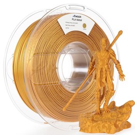 Amolen PLA Basic-High Speed, 1.75mm, 1KG/2.2LB:_Real Gold_US (TO US ONLY)