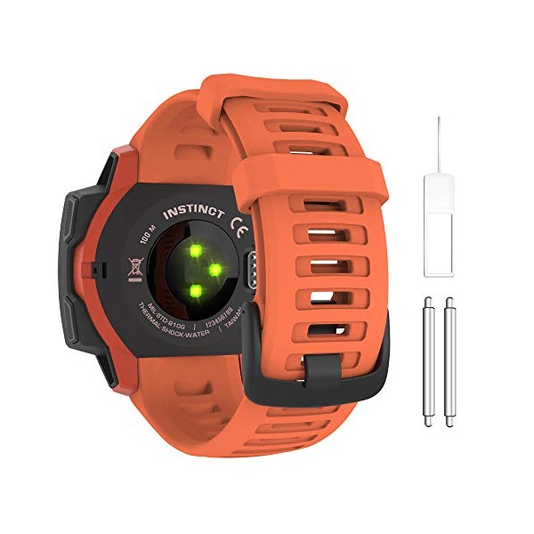 MoKo Watch Strap Compatible with Garmin Instinct Esports/Solar/Tactical/Tide Military Watch,Soft