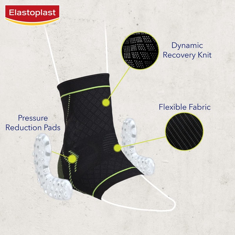 Elastoplast Advanced Performance Ankle Support, Ankle Brace with Dynamic Guard
