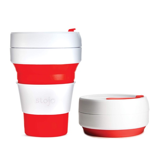 STOJO Pocket Cup Red 355ml (PACK OF 1)
