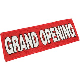 4Less 2x6 Ft Grand Opening Banner Sign Store Vinyl Alternative Fabric rb