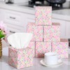 Fourluoo 12 Pack Valentine's Day Facial Tissues Cube Boxes Face