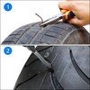 ZQLR-Y 50Pcs Tyre Repair Kit Rubber Nails & Screwdriver, Car