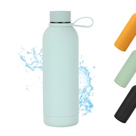 Ruiyuan Stainless Steel Water Bottles Water Bottle BPA-Free Thermos for Hot&Cold Drinks Suitable for Sports and Travel 750 ml Large Capacity Resistant to Falling and Slipping（Cyan）