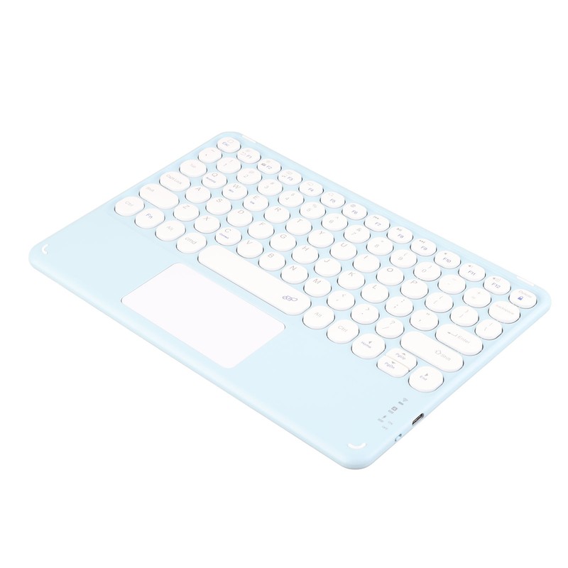 Touch Wireless Keyboard Round Keycaps Ergonomic Design Ultra Thin Smart