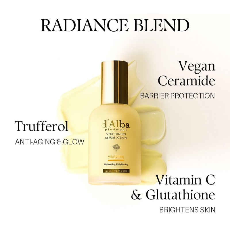 White Truffle Moisturizing Serum Lotion, Milky Lotion, Lightweight, Deep Hydration,