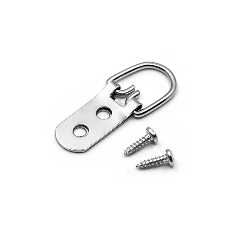 PHS Heavy Duty D Ring Picture Hangers - 50 Pack