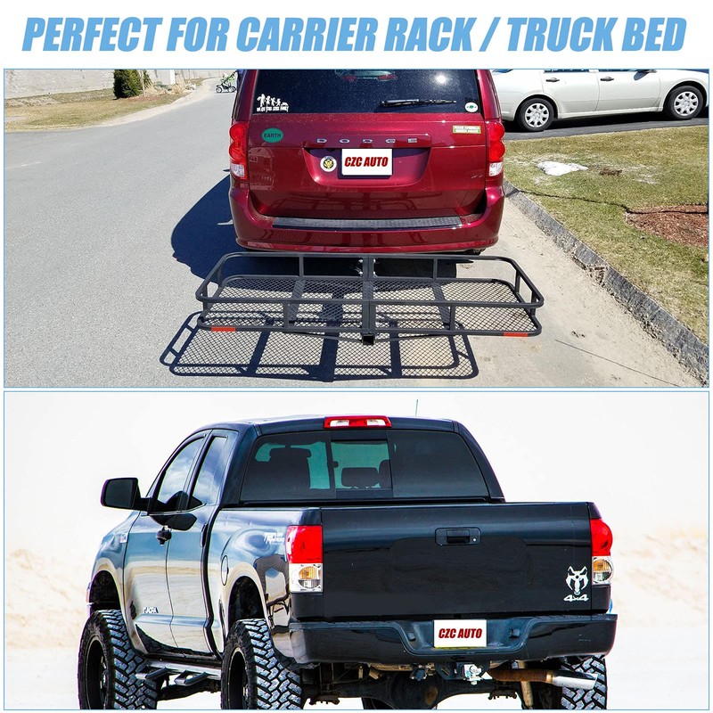 CZC AUTO Hitch Cargo Carrier Bag, 20 cu. ft Waterproof/Rainproof/Weatherproof