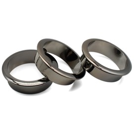 3pcs 2 3/8 inch Desk Grommet, LBTODH Plastic Desktop Cable Hole Cover Plastic Grommet for Home and Office Desktop Wire Organizer (Gun Black)