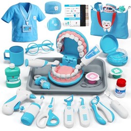 Kit de Médico de Lehoo Castle para Niños Pequeños de 3 a 5, Juego de Dentista para Niños, Juguetes para Niñas y Niños de 4+ Años, Juego de Simulación para Niños Pequeños de 2 a 4, Juego de Médico para