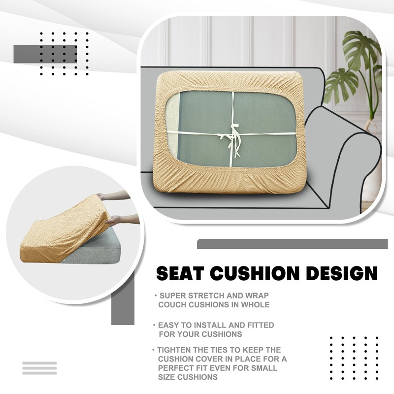 CHELZEN Sofa Seat Cushion Cover, Highly Elastic Seat Cover, Stretch