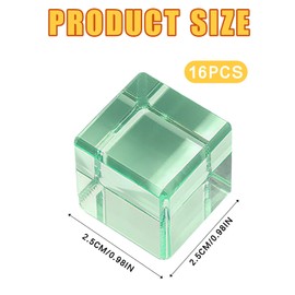 BUERPINKING 16-Piece Rainbow Building Blocks, Colourful Acrylic Building Blocks for Children, Acrylic Cube, Stacking Toy, Educational Toy for Children, from 3 Years