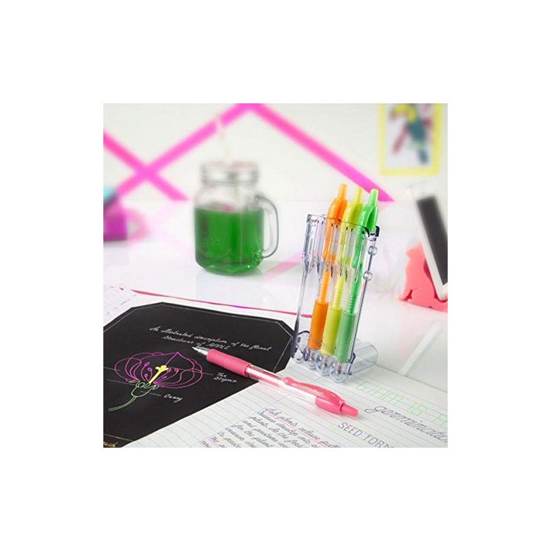 Pilot Set2Go G207 Retractable Gel 0.7mm Assorted (Pack of 4)