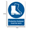 Protective Footwear Must Be Worn Sign – A4 Mandatory PPE