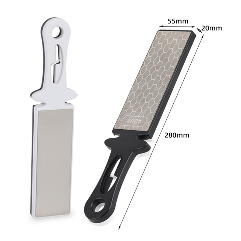 Knife Sharpener Multifunctional Diamond Dual Sided 400 1000 Grit Scissors