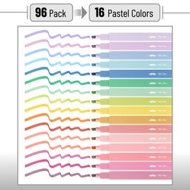 Mr. Pen- Aesthetic Highlighters, 96 Pack, Chisel Tip, Pastel Colors, Bulk Cute Highlighters Assorted Colors