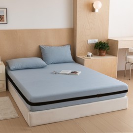 Bed Sheet Holder Straps Fitted Sheet Strap Elastic Reliable Mattress Straps for Firm & Tight Holder for Corners Keep Sheets in Place, Bed Strap for Twin/Full Size Mattress (Black, 13 FT)