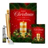 Ornament Collection Christmas Candle Garden House Flag Kit Wintertime Santa