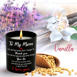 GAUDORA Gifts for Mom - Mothers Day, Christmas, Birthday Gifts for Mom from Daughter, Son, Mama Gifts for Women, Presents for Mom, Stepmom, Bonus Mom Gifts - Vanilla Lavender Scented Candle 10oz