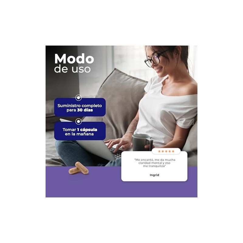 IDEA Nootrópico Bacopa Monnieri 800mg MemoriaConcentración TIBA SALUD