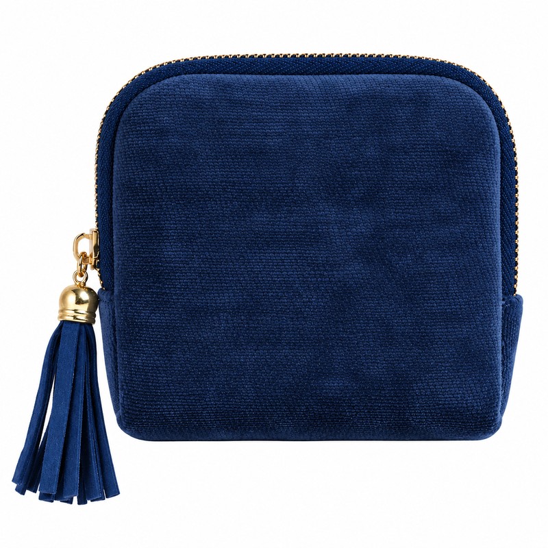 Velvet Jewelry Organizer Pouch for Travel – Zipper Storage with