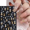 8 Sheets Christmas Nail Art Stickers for Nails Art 3D
