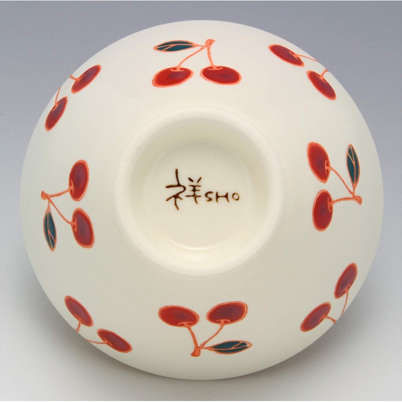 Hasamiyaki Kikujo Kiln Fruit Rice Bowl Cherry
