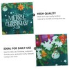 ORFOFE Vinyl PVC Table Cover Oilproof Waterproof Tablecloth for Christmas
