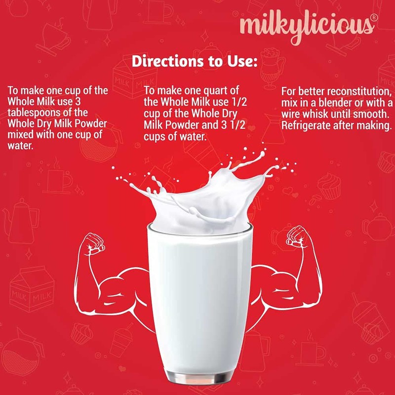 Milkylicious Whole Dry Milk Powder – 1 lbs Jar |