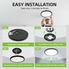 hykolity 12 Inch Selectable CCT LED Round Flat Panel Light,