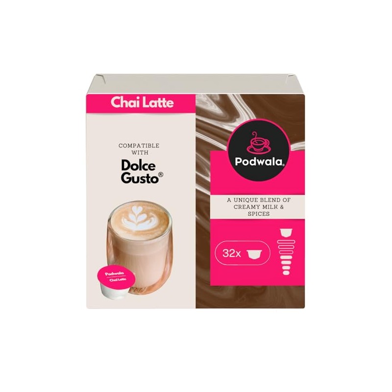 Podwala Chai Latte Pods - 32 Dolce Gusto Compatible Capsules